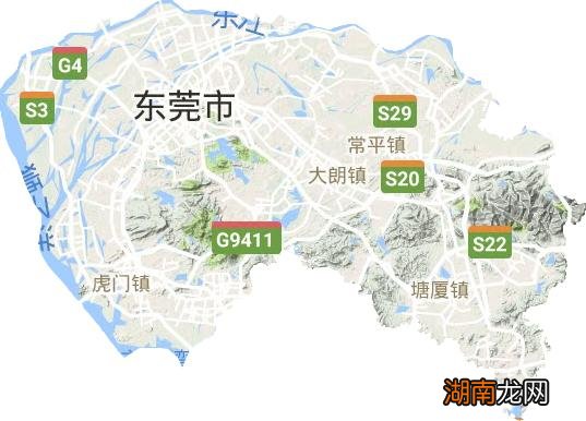 广东省东莞市地图图片，解读城市发展与地理特色